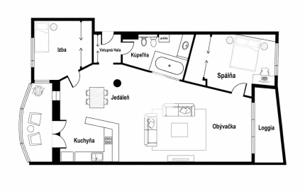 116 m² priestoru v Ružinove + zimná záhrada, garáž, 30 m² sklad