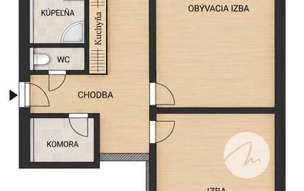 2-IZBOVÝ BYT 67,4 m² S POTENCIÁLOM 3-IZBOVÉHO BÝVANIA | VRANOVSKÁ, PETRŽALKA