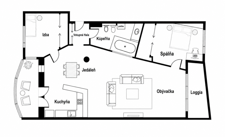 116 m² priestoru v Ružinove + zimná záhrada, garáž, 30 m² sklad - fotografia 24